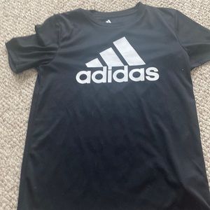 Adidas Kids T shirt-black-M-10/12